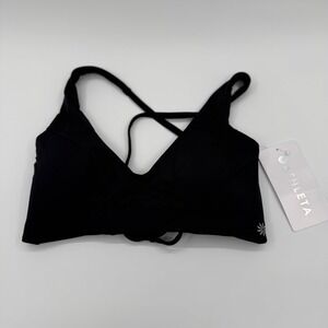 Athleta Triangle Bikini Top Black D-DD Cup Small NWT 511644-00-2-0002